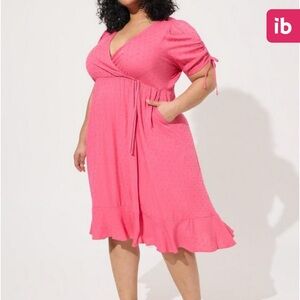 Torrid Pink Dress WITH POCKETS #134